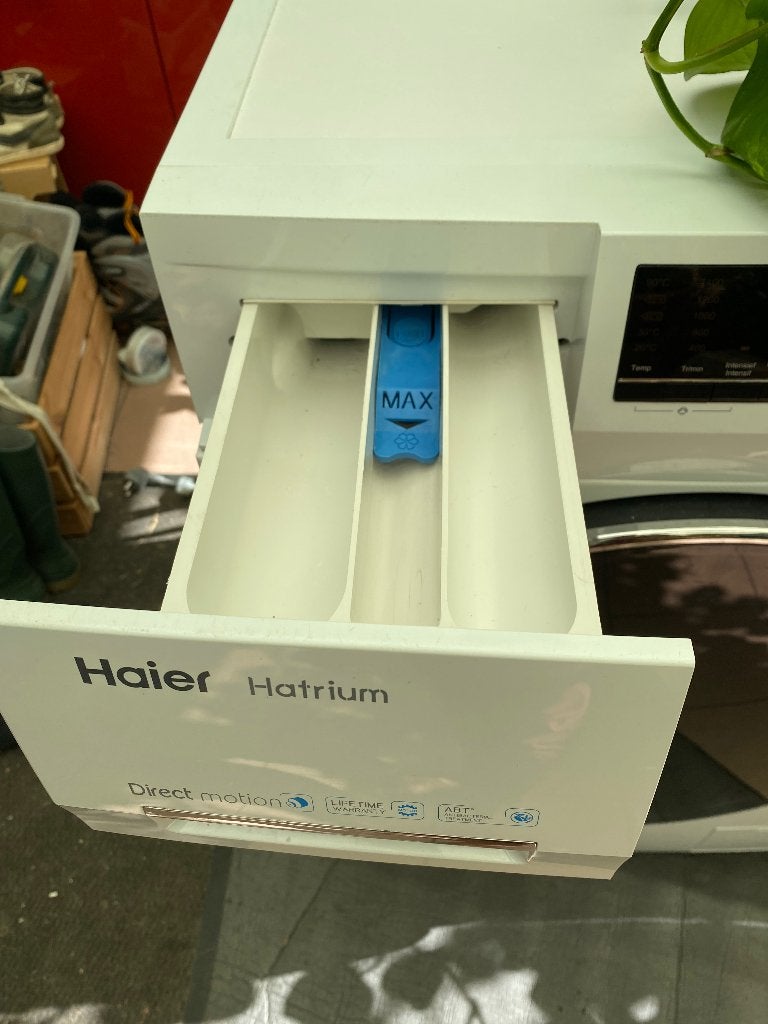 Haier wasmachine HW80-B14636 (2020), Elektronische apparatuur, Ophalen, Gebruikt, Energieklasse A of zuiniger, Voorlader