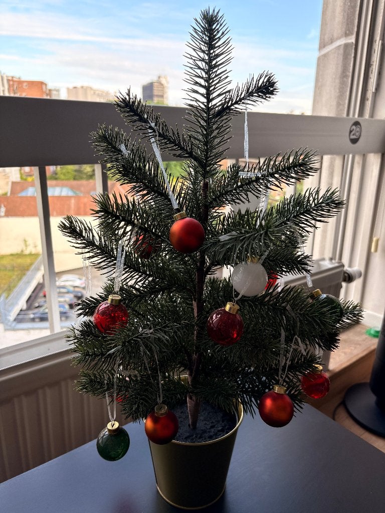 Mini sapin IKEA VINTERFINT complet décoré, Enlèvement, Comme neuf