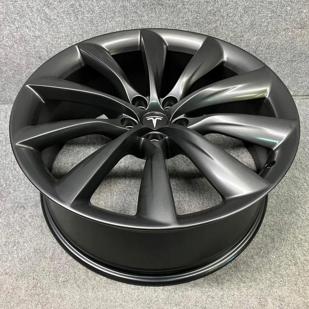 Tesla model X 22 inch turbine velgen in nette staat, Auto-onderdelen, Banden en Velgen, Ophalen, Gebruikt, Overige maten, Velg(en)