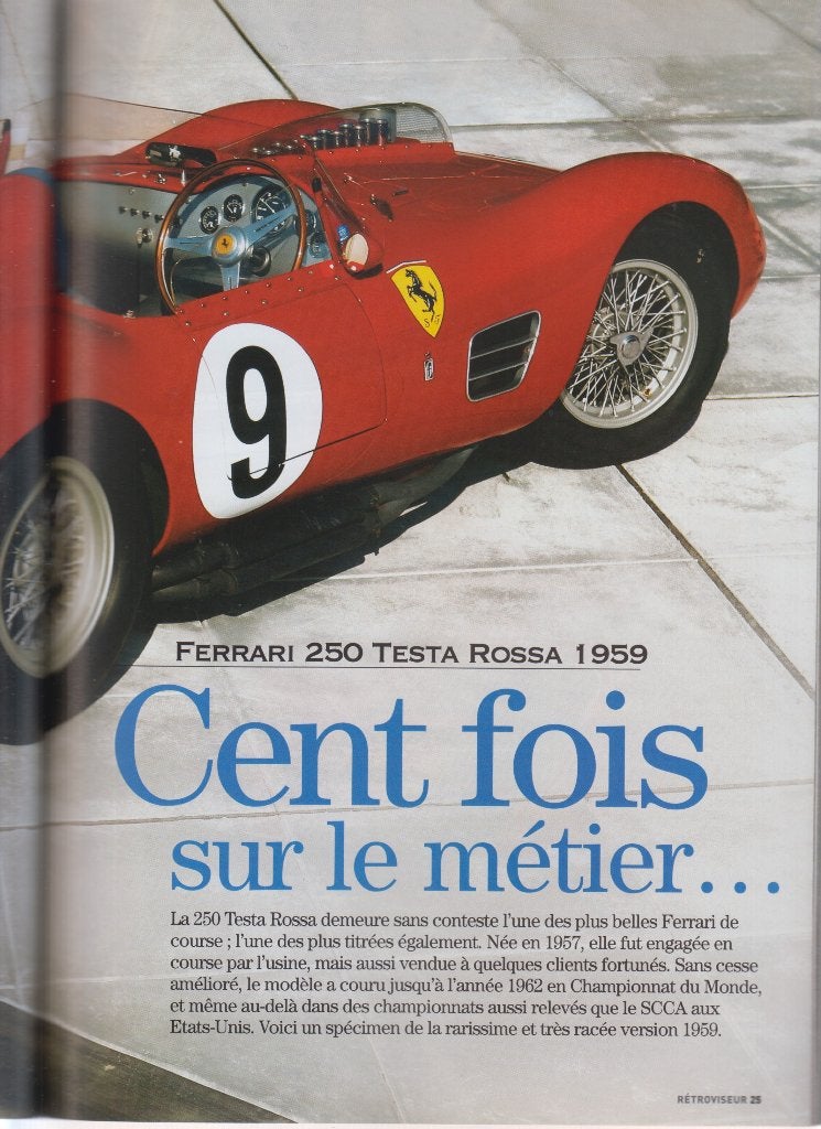 1959 Ferrari 250 Testa Rossa collection, Envoi, Utilisé