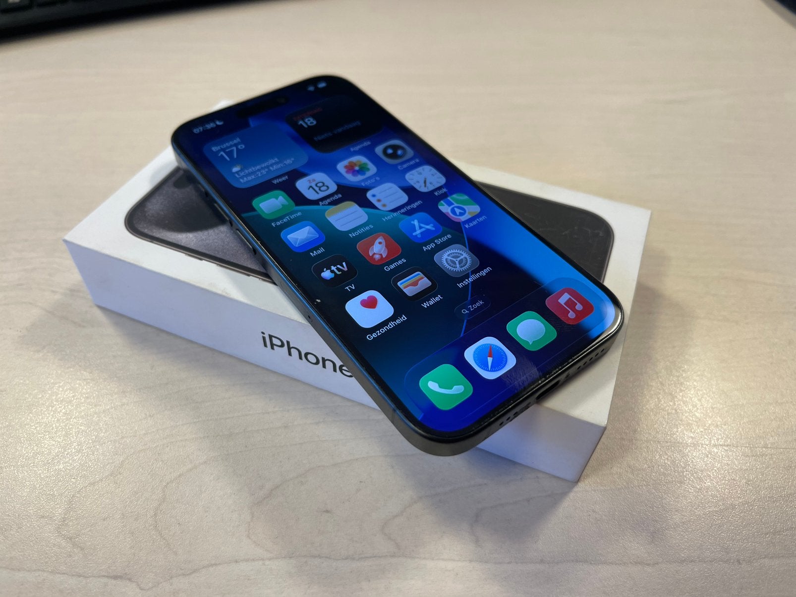 Iphone 15 Pro - 256gb - Black, Télécoms, Téléphonie mobile | Apple iPhone, 256 GB, 86 %, Enlèvement, Utilisé