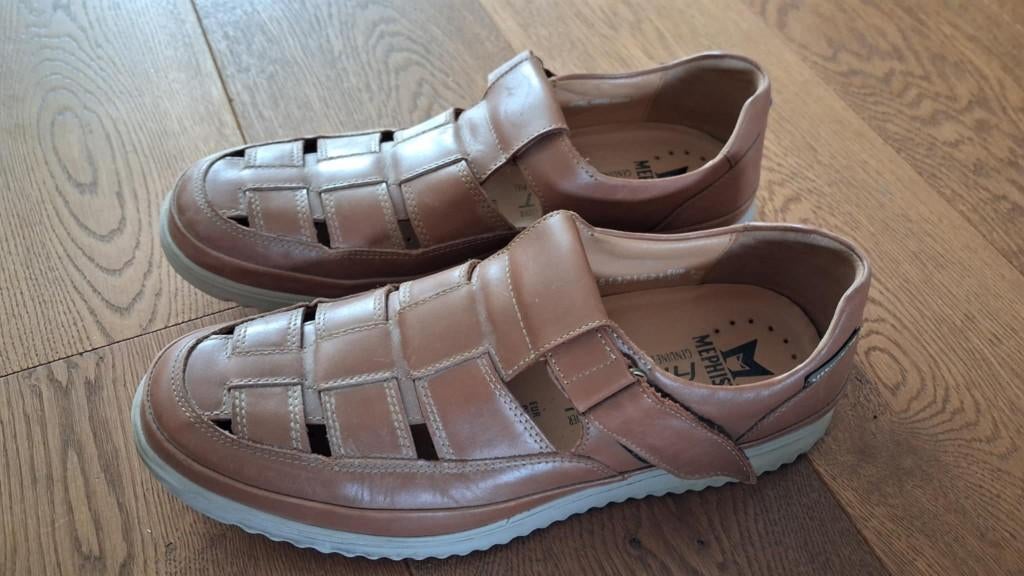 Mephisto schoenen 9 1/2, maat 44, Kleding | Heren, Schoenen, Sandalen, Bruin, Ophalen of Verzenden, Zo goed als nieuw