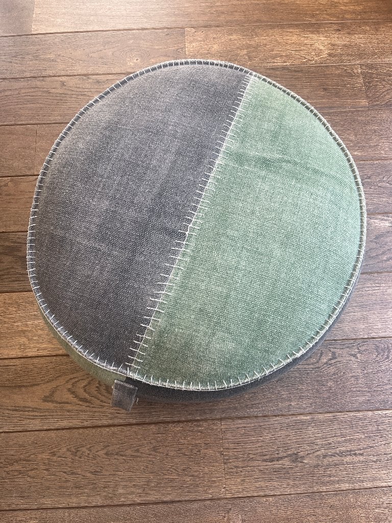 Poef merk Ligne Pure 60 cm x 30 cm, Ophalen, Rond, Zo goed als nieuw, Stof
