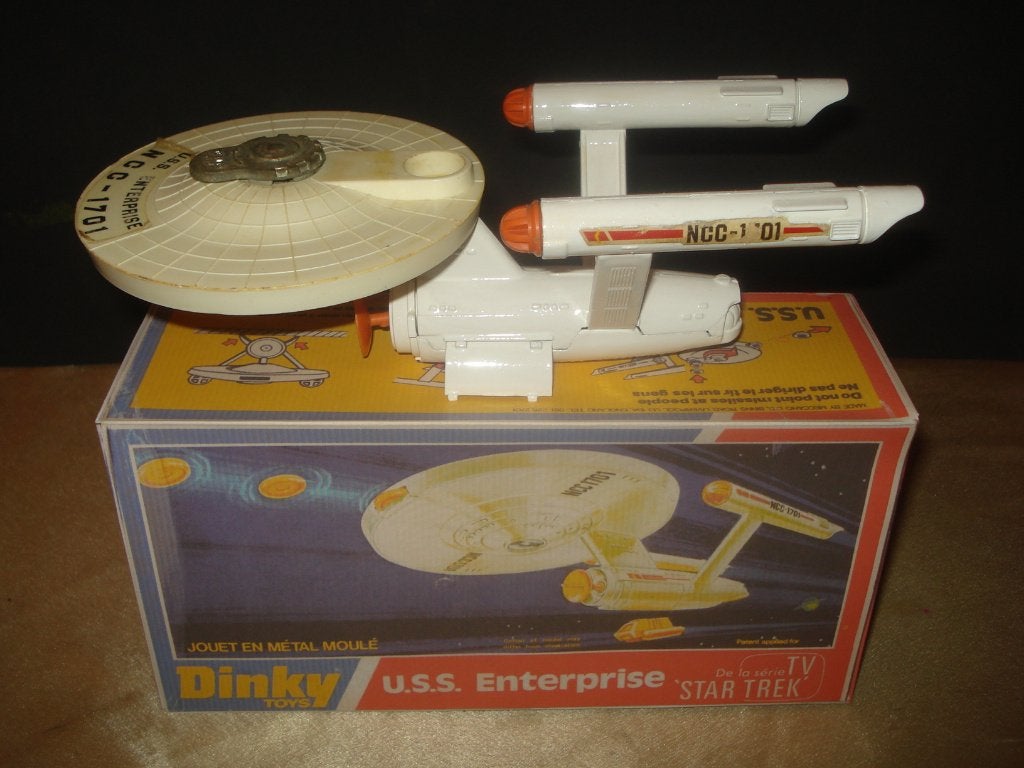 DINKY TOYS Star Trek U.S.S. Enterprise 1977 + Boîte, Ophalen of Verzenden, Zo goed als nieuw, Overige typen