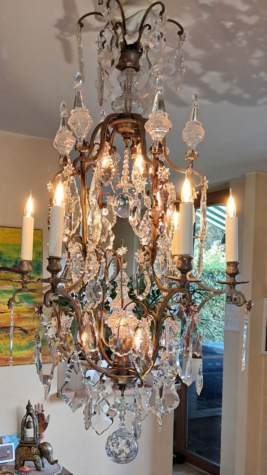 franse kroonluchter, Ophalen