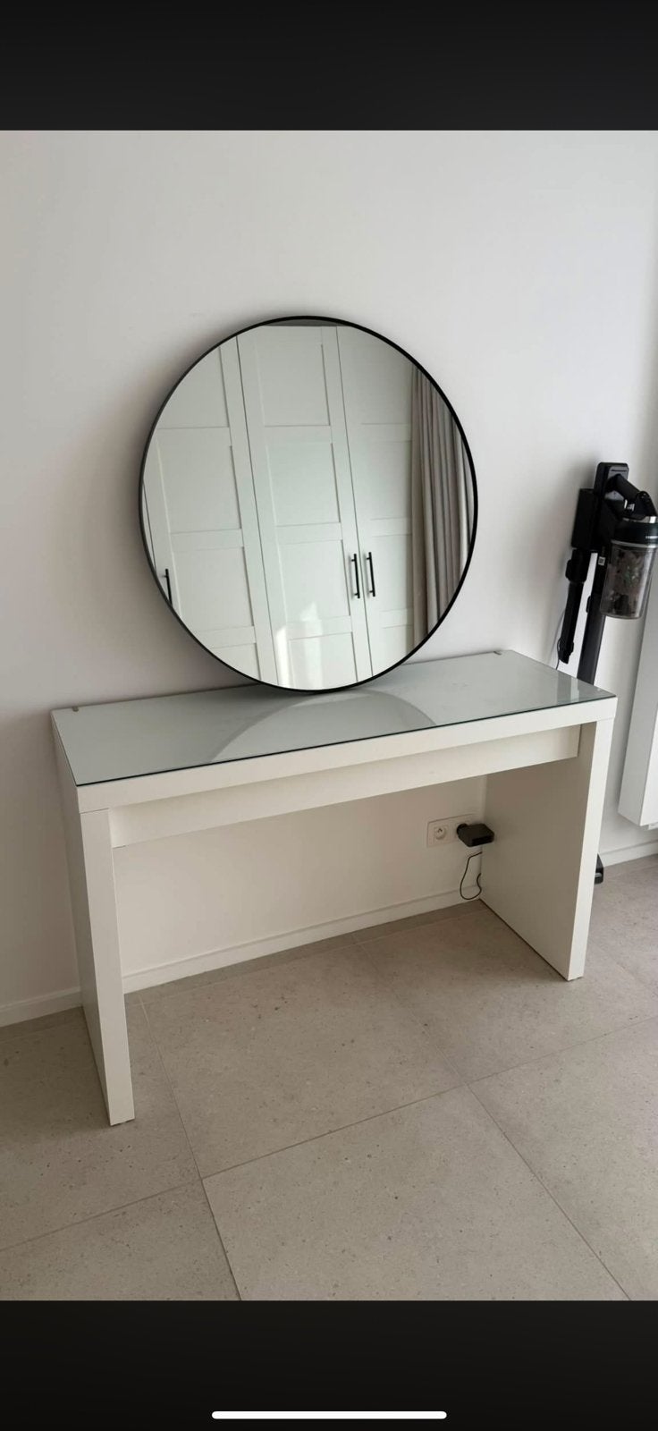 Make up tafel met spiegel, Huis en Inrichting, Tafels | Kaptafels, Ophalen, Zo goed als nieuw