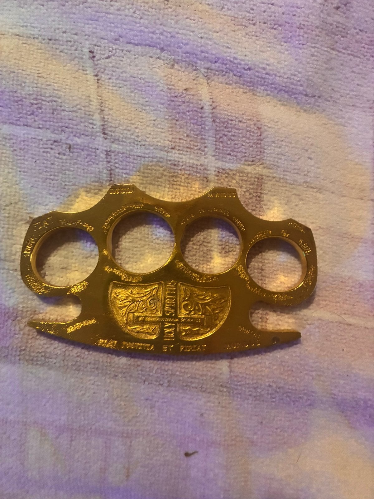 Deco boksbeugel holy spiritus, Overige typen, Ophalen of Verzenden, Zo goed als nieuw, Goud
