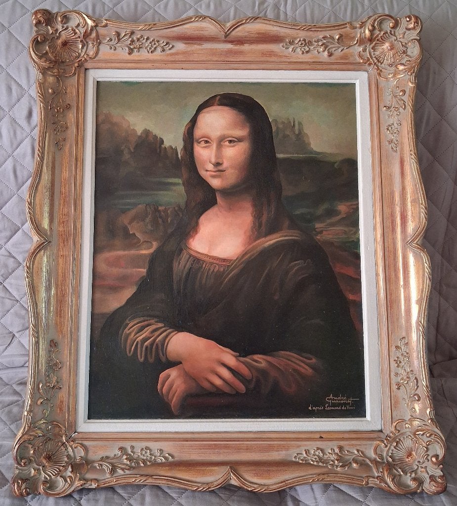 Peinture encadrée, Antiquités & Art, Portrait ou Personnes, Peinture à l'huile, Enlèvement, Encadré