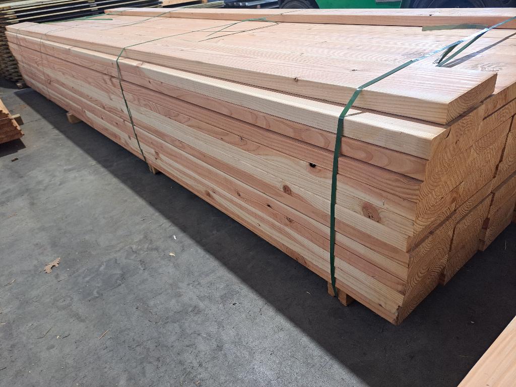 TE KOOP! Douglas balken/gordingen/bruggen: 40x195x4,2m, Ophalen, 25 tot 50 mm, Nieuw, 300 cm of meer