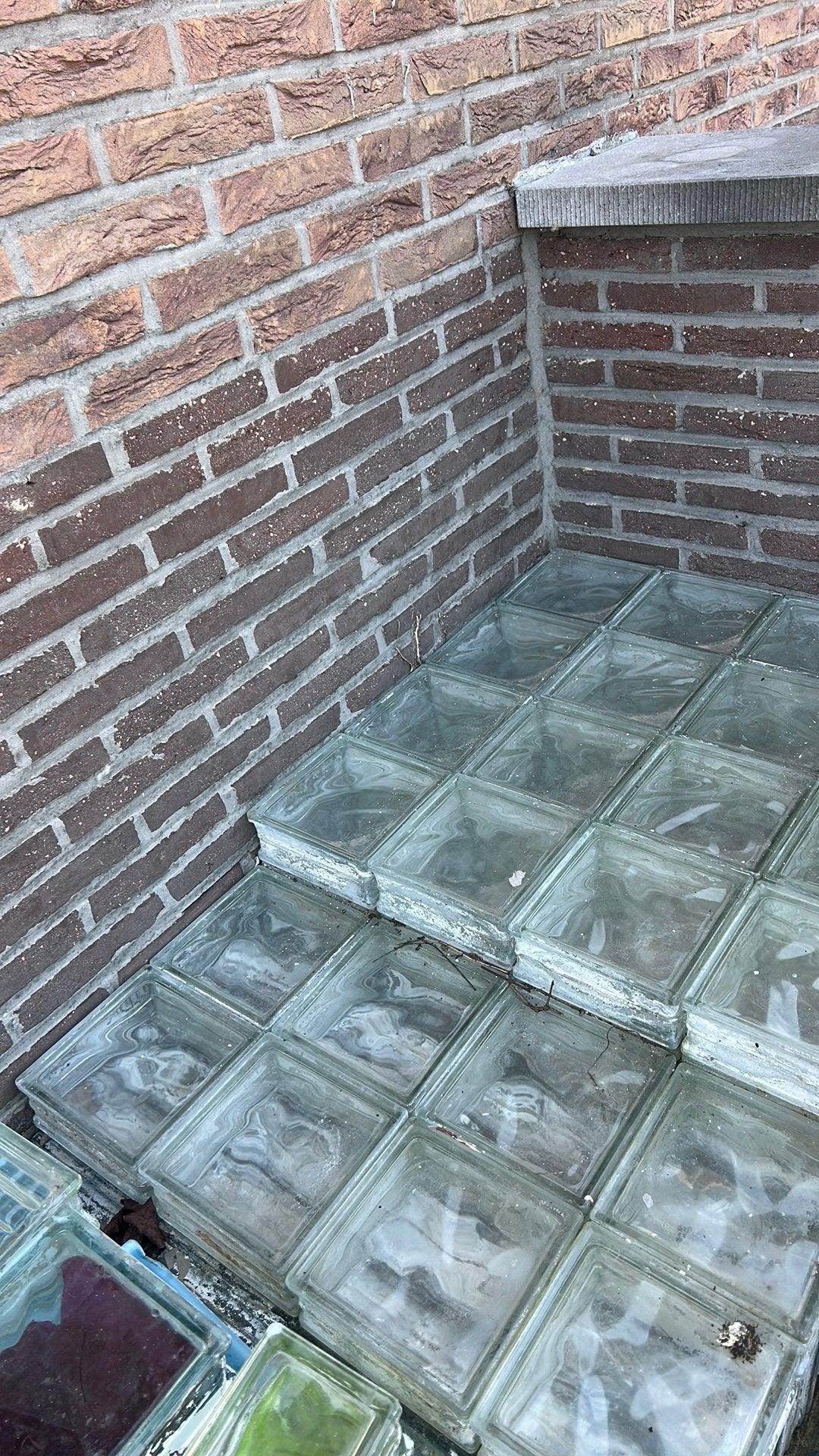 100 Glasdallen gewolkt, Doe-het-zelf en Bouw, Glas en Ramen, Ophalen, Zo goed als nieuw