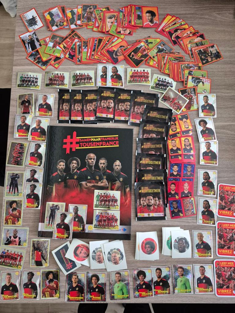 Panini Album carrefour Rode Duivels SamenNaarFrankrijk 2016, Ophalen of Verzenden