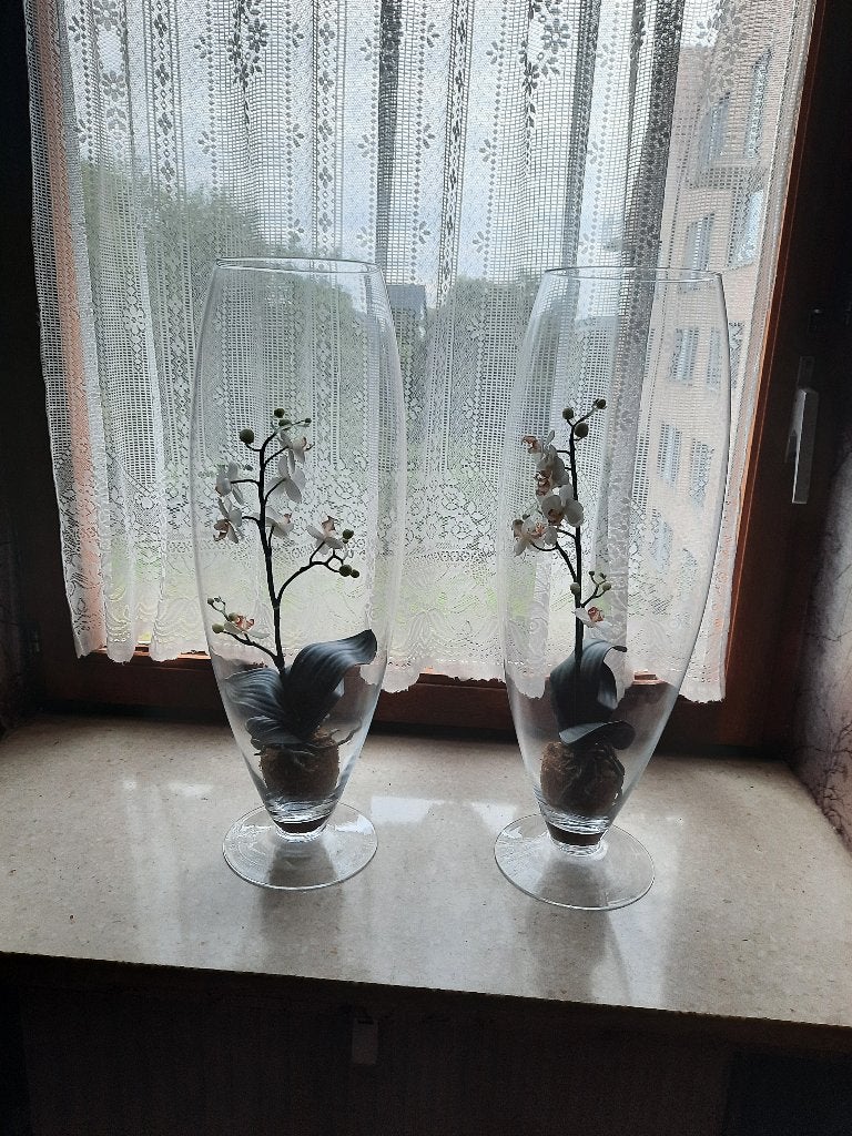 Vloervazen, Maison & Meubles, Accessoires pour la Maison | Vases, Sur pied, 67 cm, Transparent, Comme neuf