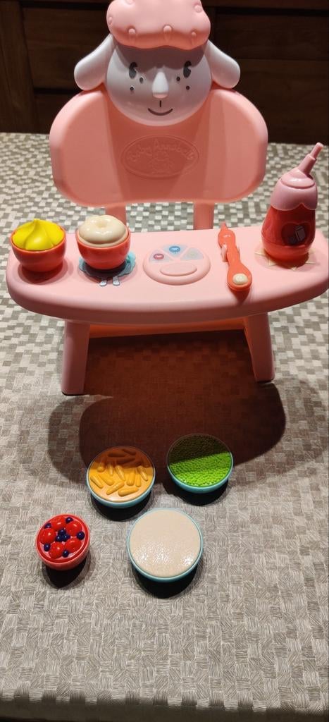 1. Baby Annabell / poppen eetstoel met accessoires, Enfants & Bébés, Enlèvement