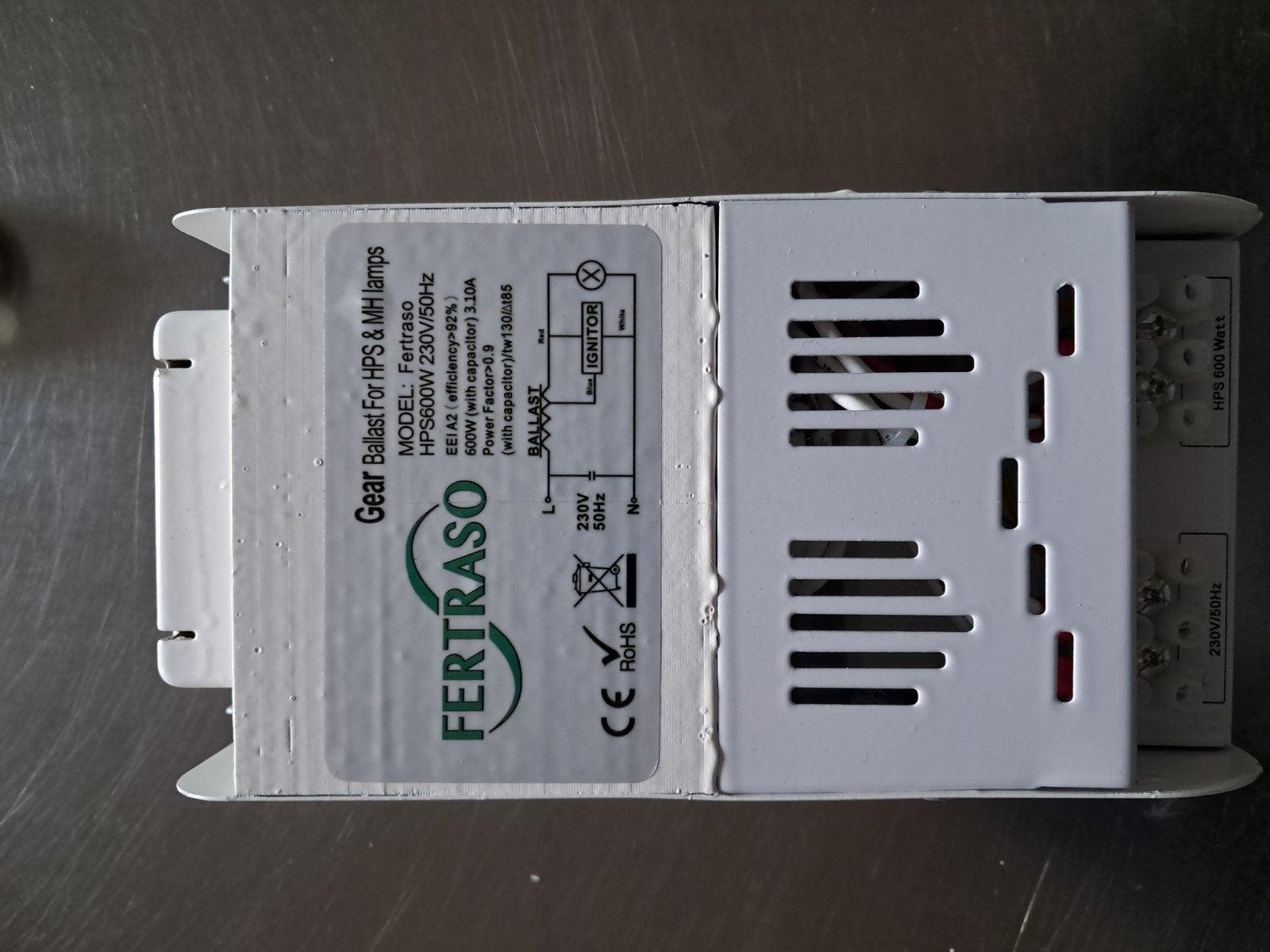 Fertraso Gear ballast for HPS en MH lamps 600 W, Zakelijke goederen, Ophalen