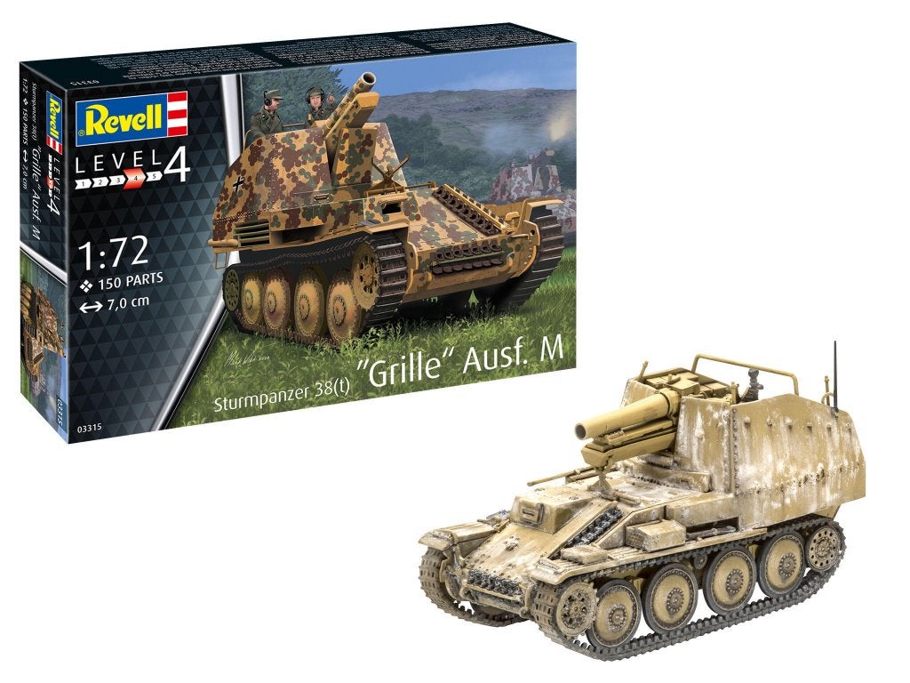 REVELL 03315 STURMPANZER 38(T) GRILLE AUSF. M échelle 1/72, Hobby & Loisirs créatifs, Modélisme | Voitures & Véhicules, Neuf, 1:50 ou moins