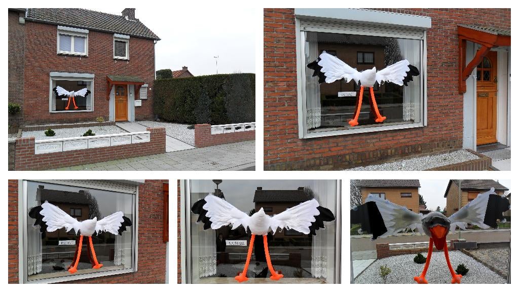 Raambaby / raamooievaar goedkoop huren direct ophalen kan., Ophalen, Nieuw, Geboortebord