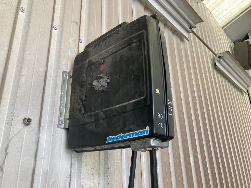 pompe à huile + réservoir d'huile + bac d'égouttage, Enlèvement