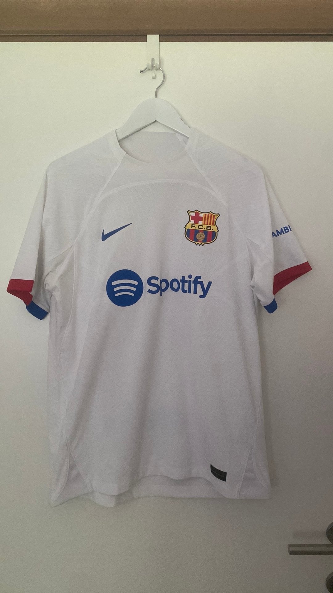 Barcelona voetbal shirt, Enlèvement, Neuf, Taille 52/54 (L), Blanc