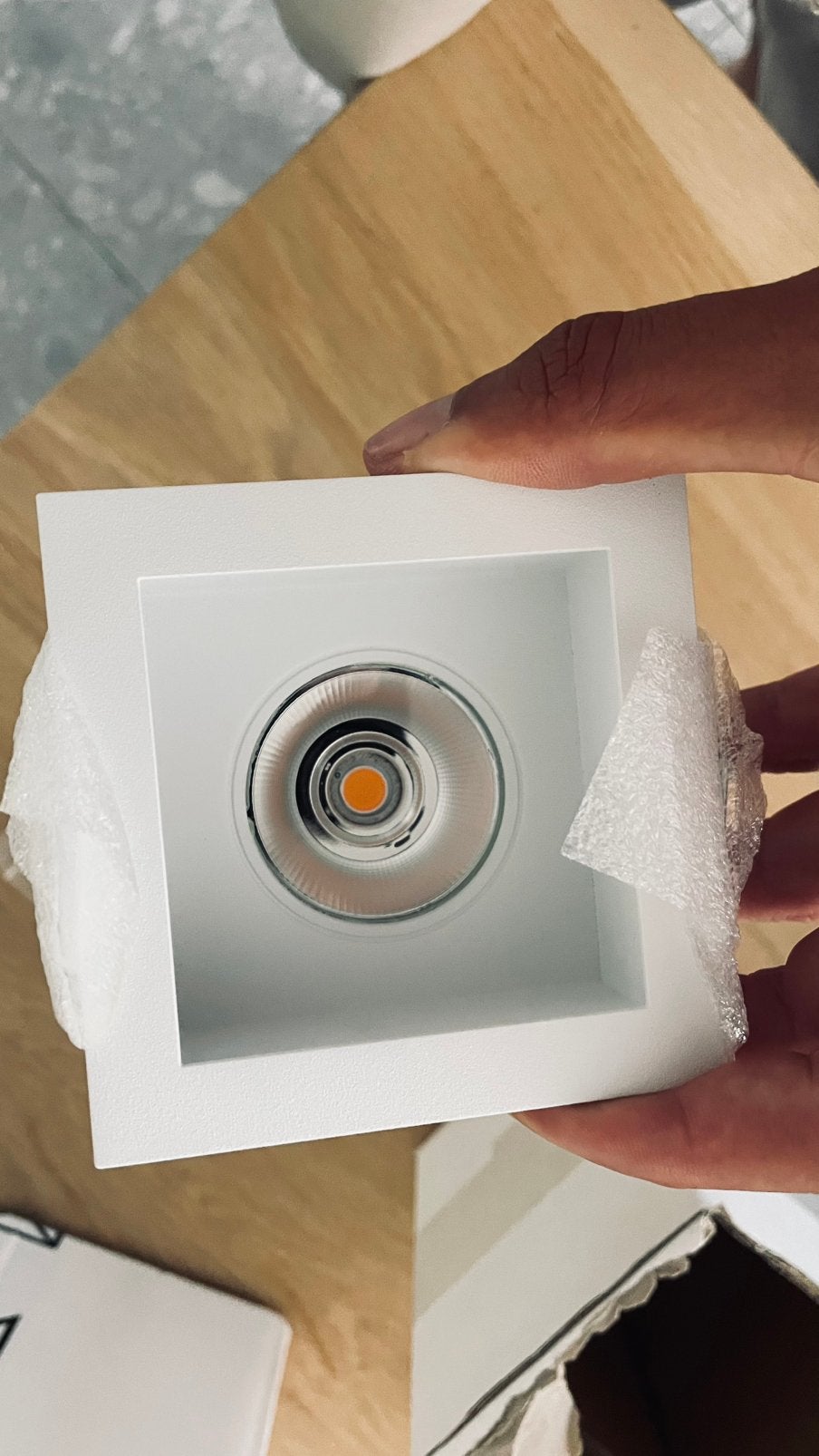 Witte plafondspots, ook geschikt voor buiten, Ophalen, Zo goed als nieuw