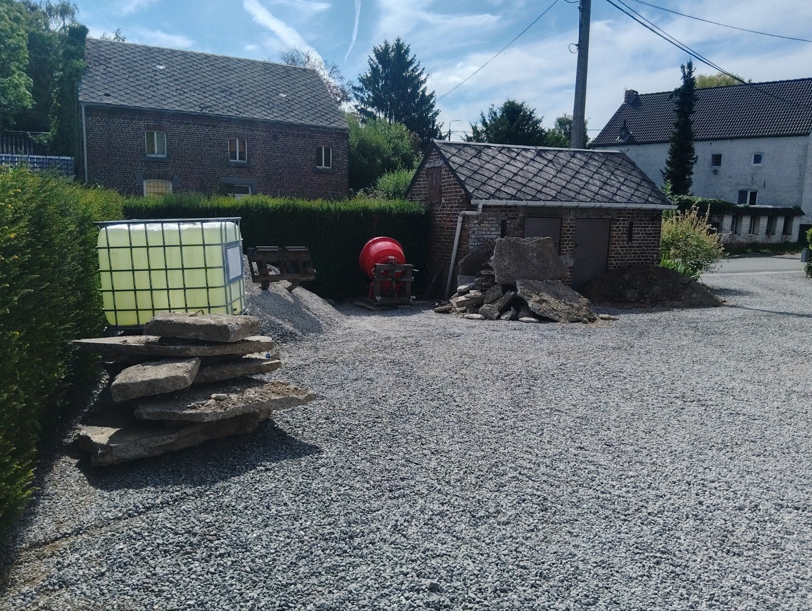 béton pour empierrer, Tuin en Terras, Ophalen