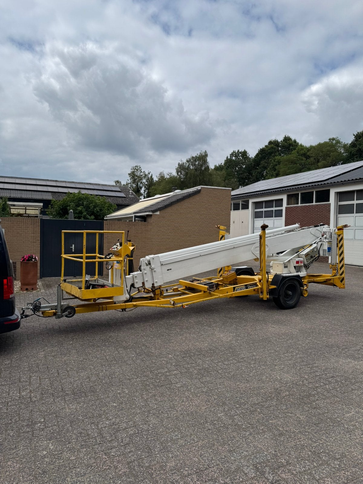 Custers OR22 aanhanger hoogwerker met boek en movers, Zakelijke goederen, Machines en Bouw | Liften, Steigers en Ladders, Ophalen of Verzenden