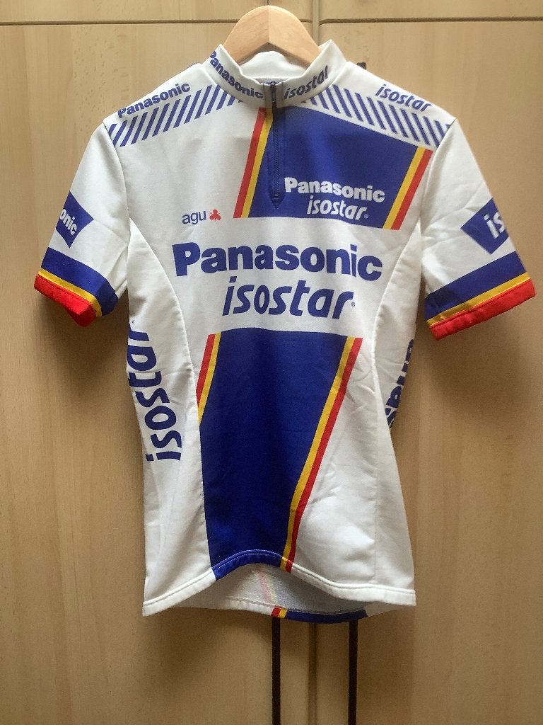 Vintage wielershirt PANASONIC-ISOSTAR, Gebruikt, Bovenkleding, AGU, Heren