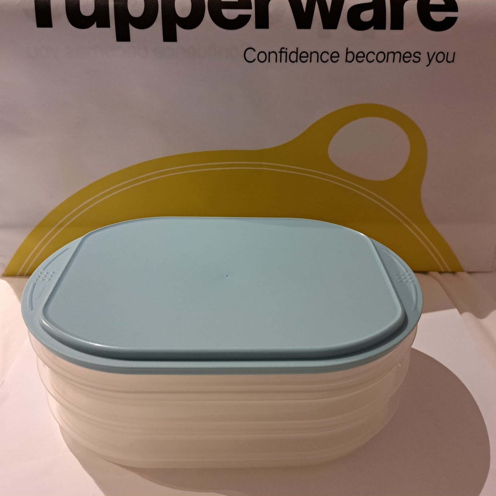 Plateaux empilables bas Tupperware Nouveau, Maison & Meubles, Cuisine| Tupperware, Enlèvement ou Envoi, Neuf, Bleu