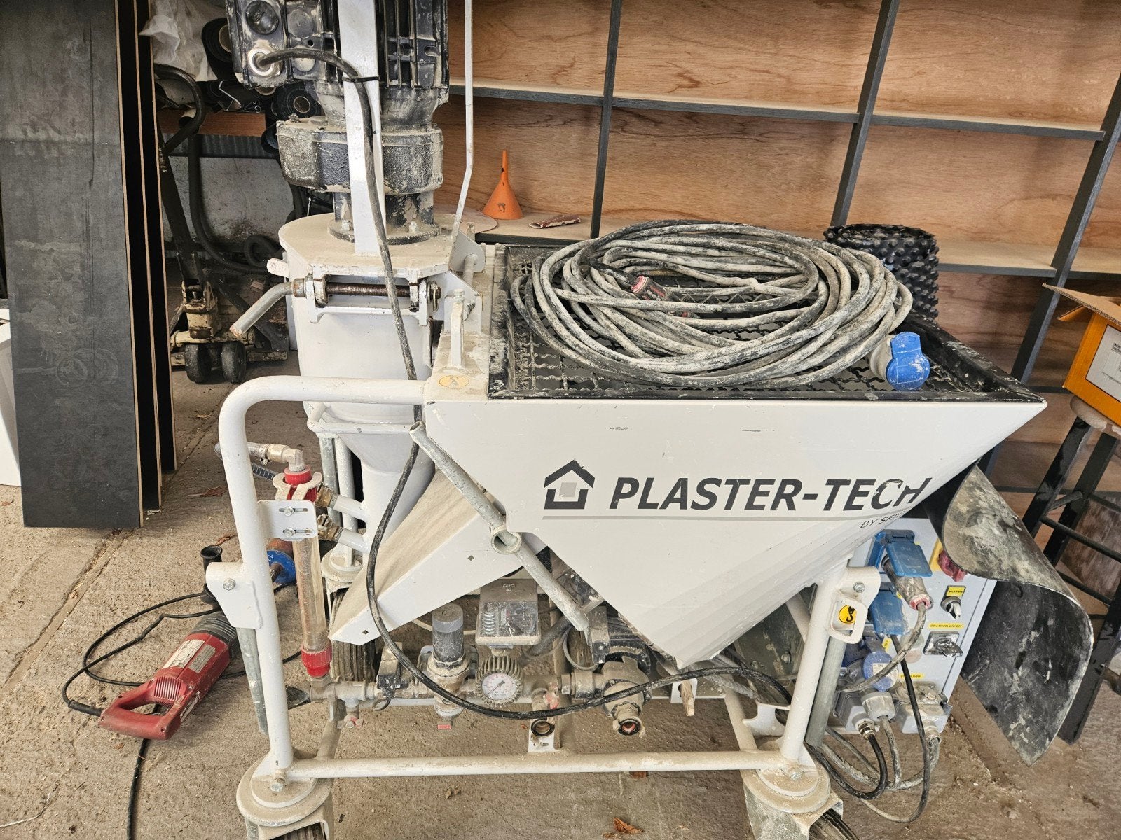 pleistermachine, Ophalen, Zo goed als nieuw