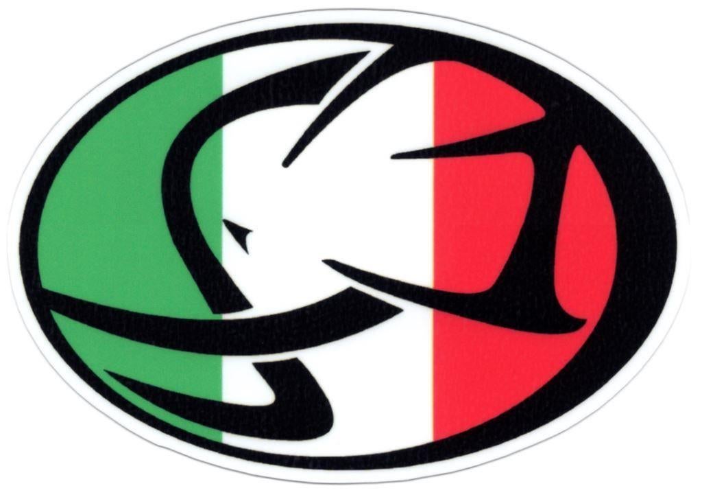 Cagiva Italiaanse vlag links sticker #27, Motoren, Verzenden