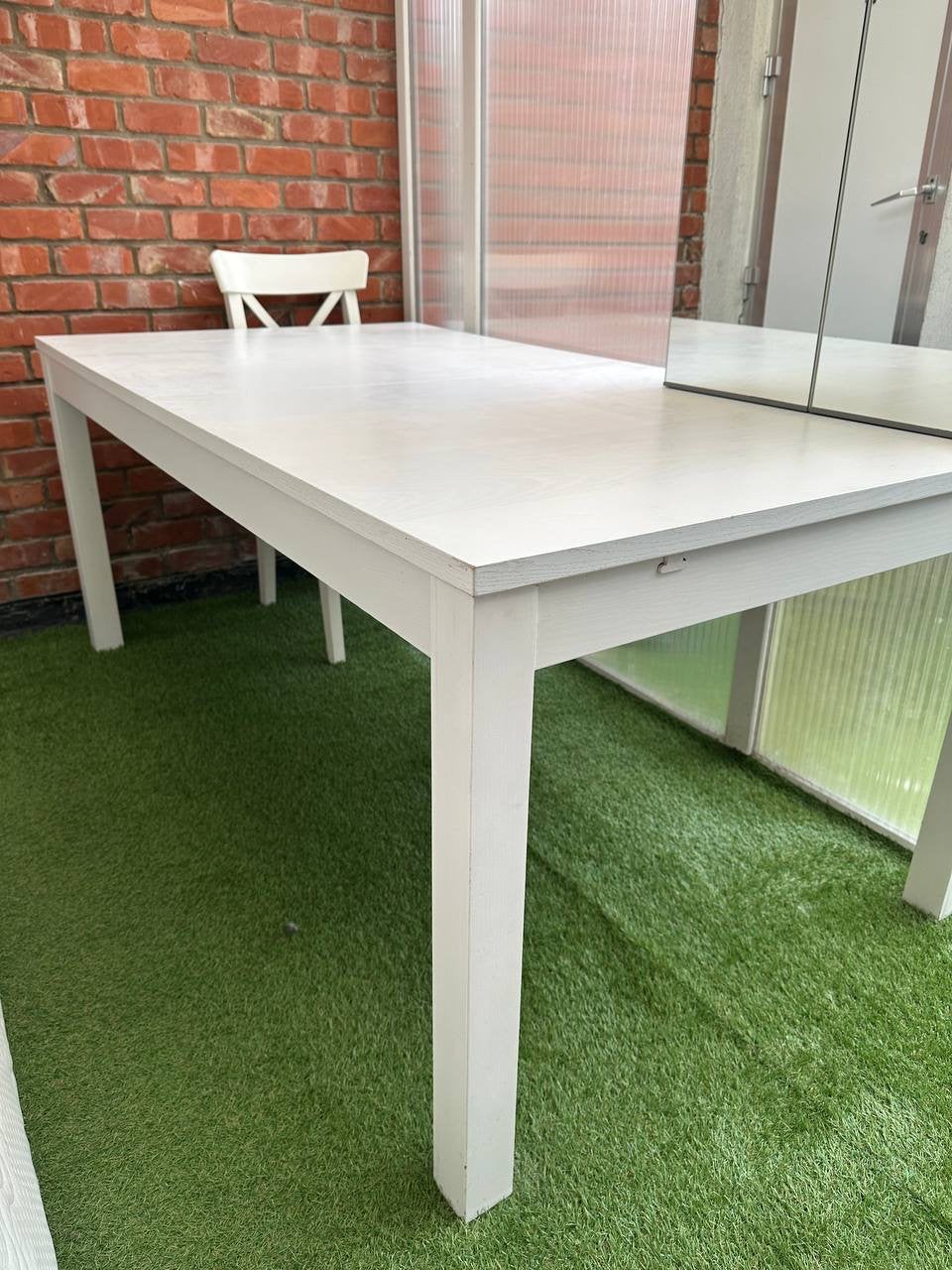 Table Ikea Bjursta, Maison & Meubles, 150 à 200 cm, Comme neuf, Enlèvement, 50 à 100 cm