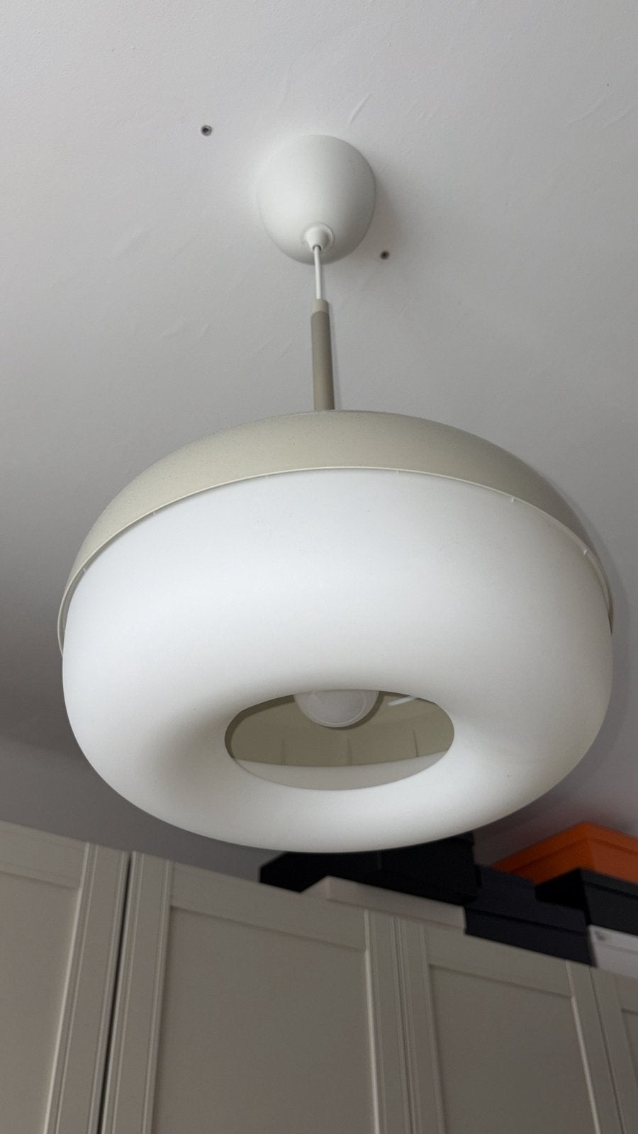 Lampe Ikea, Beige, Suspension, Comme neuf, Enlèvement