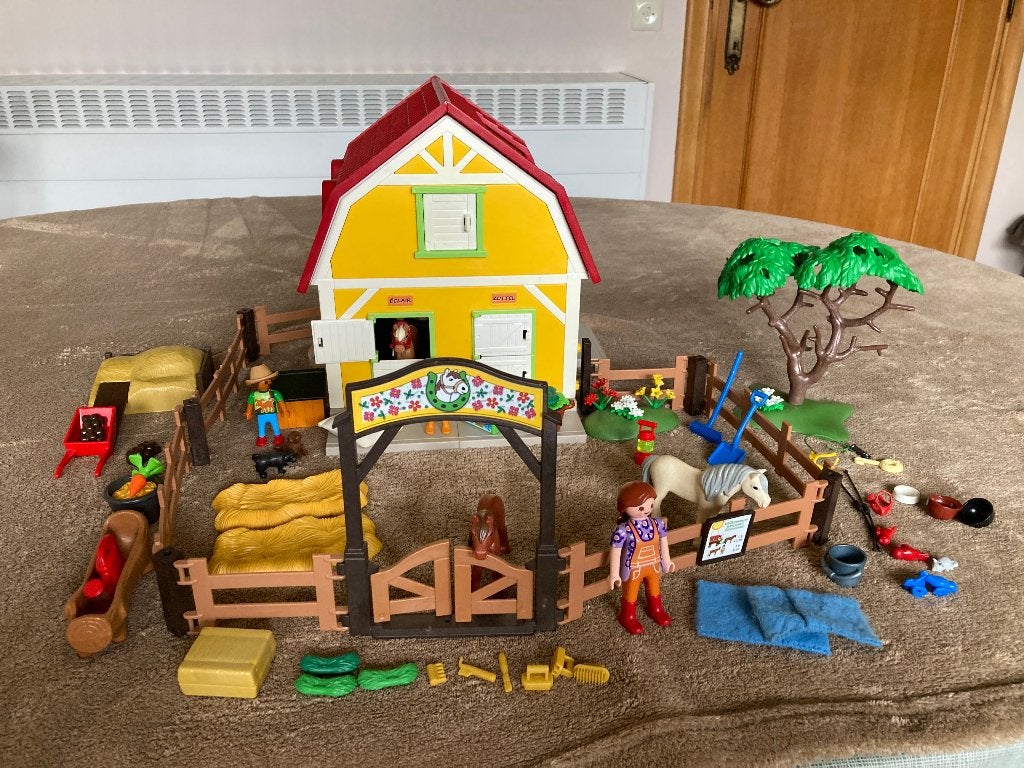 Playmobil Ponyranch (set + doos + boekje) 5-10 jaar, Ophalen of Verzenden, Zo goed als nieuw, Country