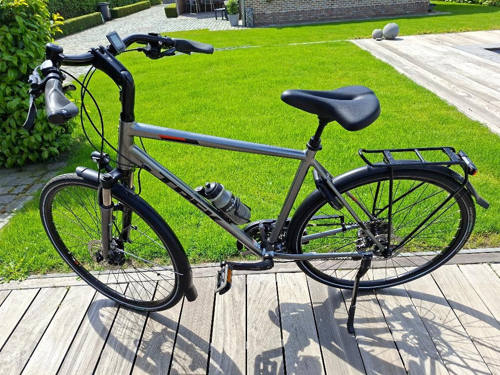 Trek herenfiets, Fietsen en Brommers, Fietsen | Heren | Herenfietsen, Zo goed als nieuw, Schijfrem, 53 tot 57 cm, Ophalen