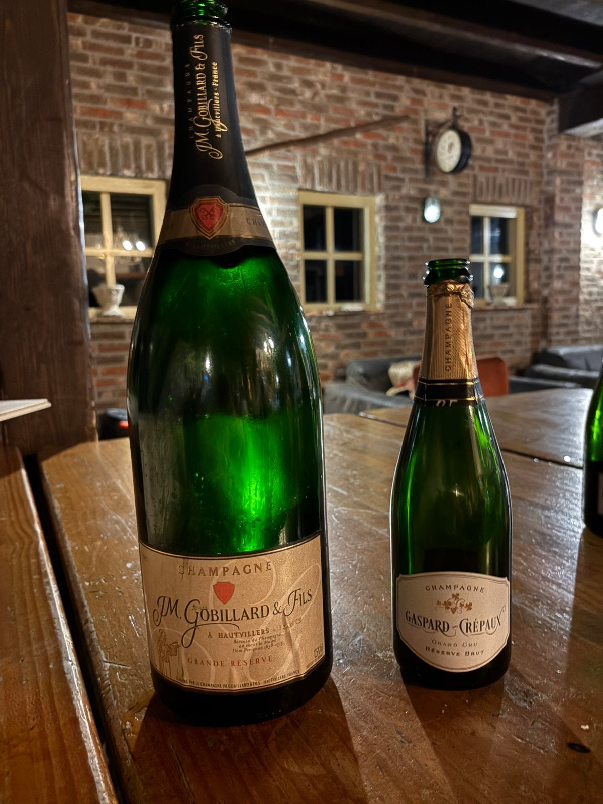Lege Jeroboam Champagne 3L + Originele houten kist, Collections, Enlèvement, Comme neuf, France, Champagne