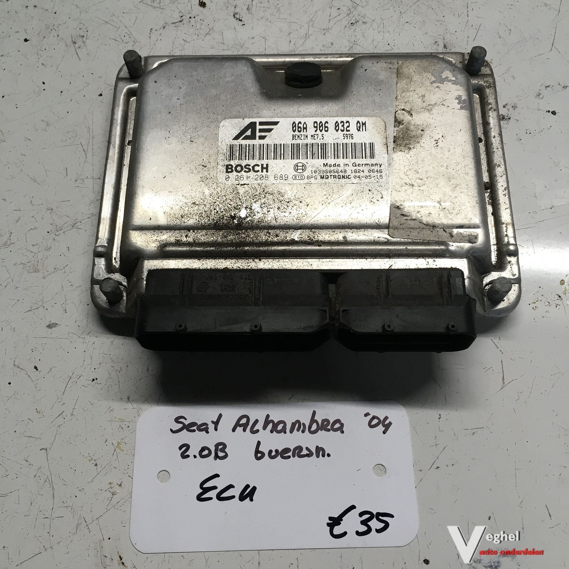 Seat Alhambra 2.0 B   6 Versnellingen 2004    ECU   06A 906, Gebruikt, -, -, Ophalen of Verzenden