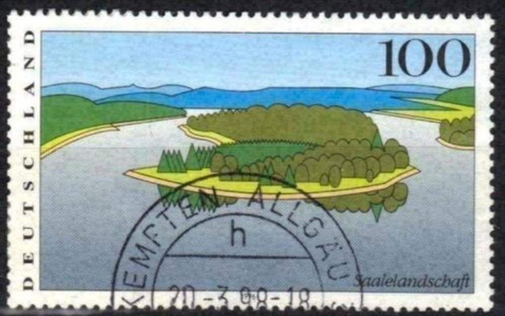 Allemagne 1996 - Yvert 1684 - Rives de la Saale (ST), Envoi, Affranchi