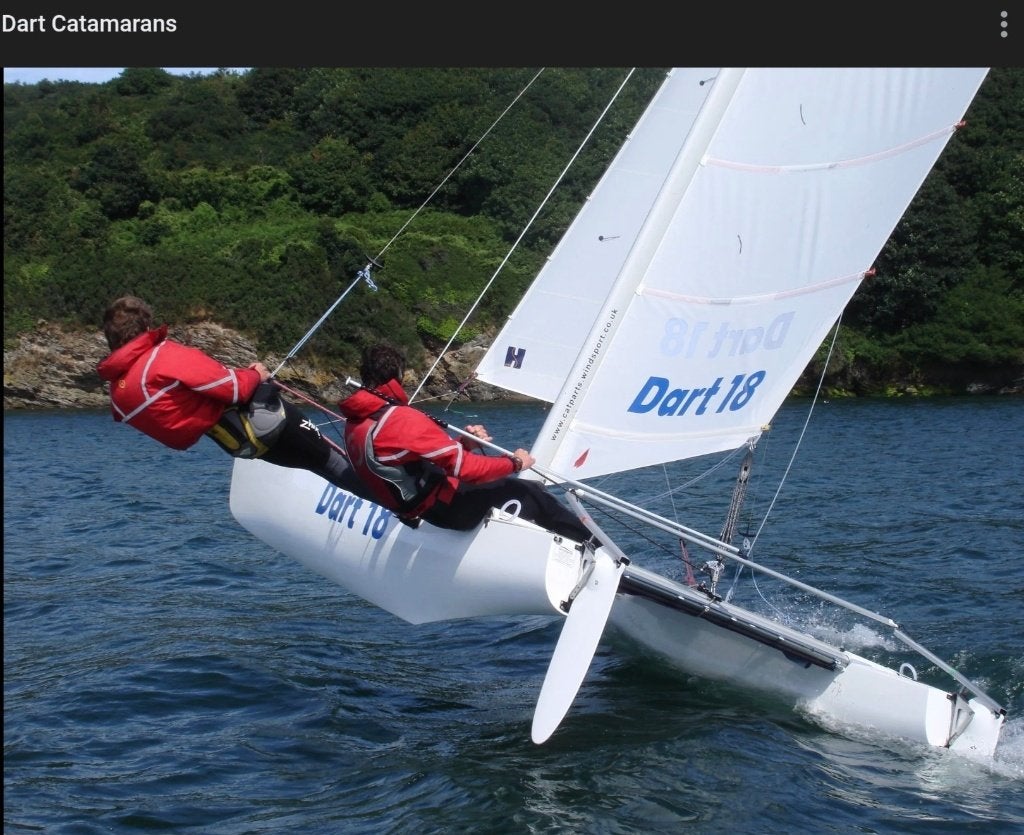 Dart 18 catamaran gebruikt in goede staat incluis remorque, Watersport en Boten, Ophalen, Gebruikt, F18, Dart