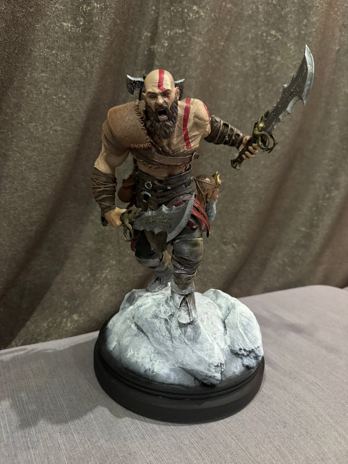 God of War Kratos 3D-geprinte Statue – Handgeschilderd, Ophalen, Zo goed als nieuw