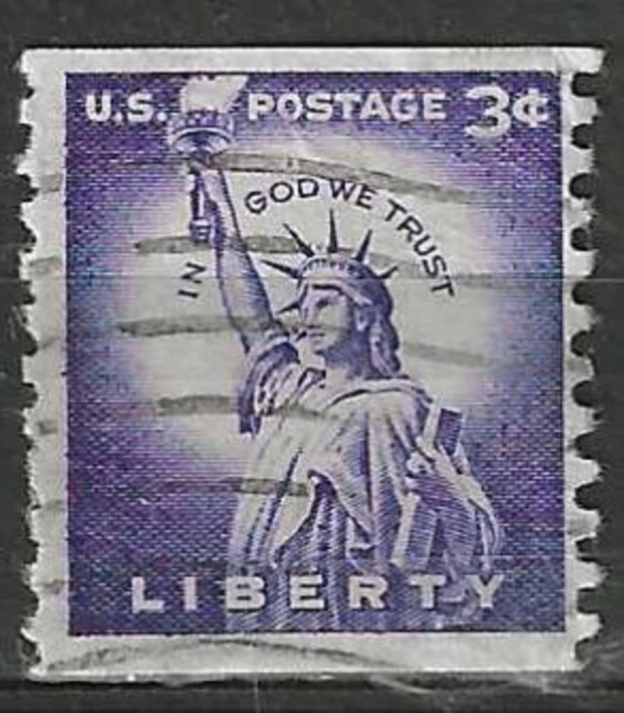 USA 1954 - Yvert 581a - Vrijheidsbeeld (ST), Verzenden, Gestempeld