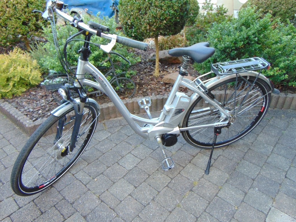 mooie damesfietsE-bike flyer met maar 4400km gereden, Gebruikt, 47 tot 51 cm, 50 km per accu of meer, Ophalen