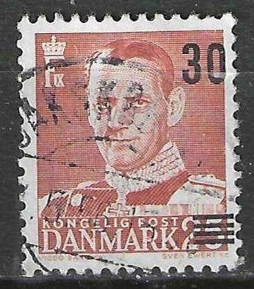 Danemark 1955/1956 - Yvert 364 - Roi Frédéric IX (ST), Envoi, Danemark, Affranchi