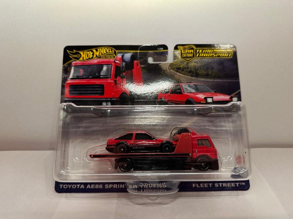 Hot Wheels Team Transport - Toyota AE86 + Fleet Street, Enlèvement ou Envoi, Neuf, Voiture