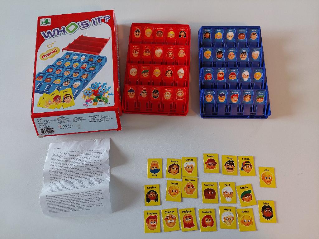 Jeu de voyage "Qui est-ce ?", Jeu de voyage, 1 ou 2 joueurs, Utilisé, Enlèvement