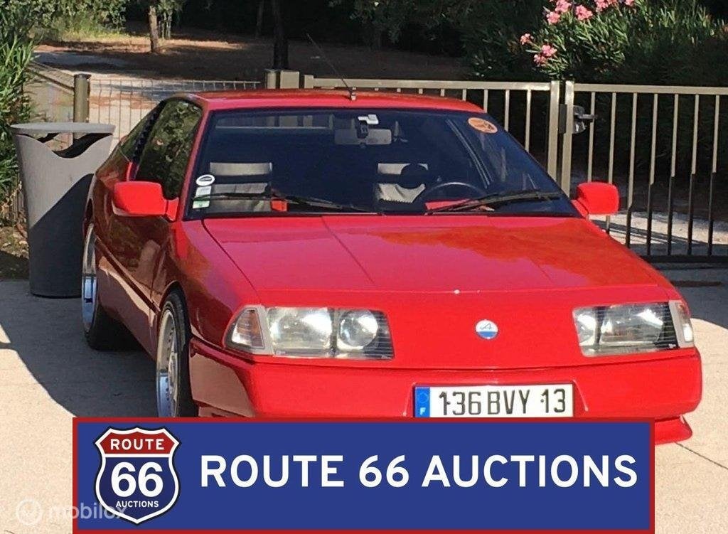 Alpine GTA Turbo | 1990 | Route 66 Auctions, Alpine, Zwart, Bedrijf, Handgeschakeld