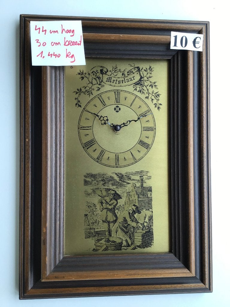 uurwerk " De Metselaar " in perfecte staat, Antiek en Kunst, Ophalen of Verzenden