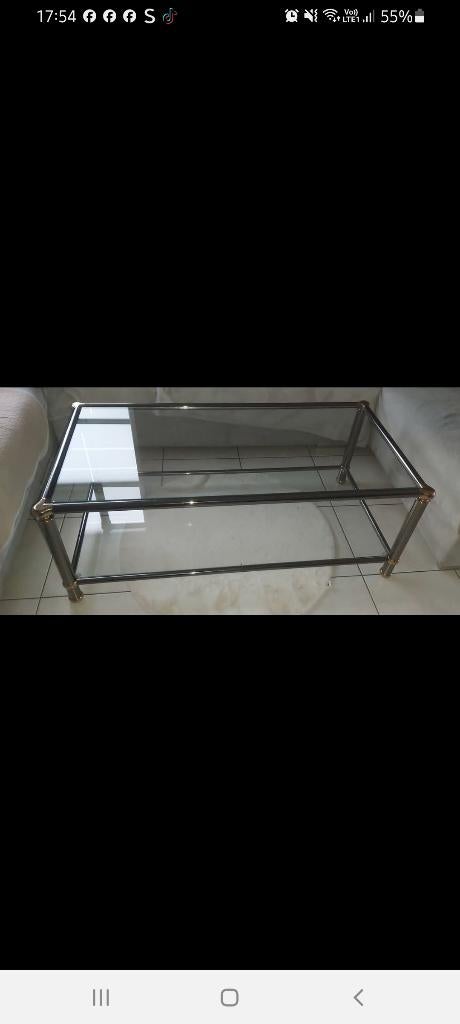 Salontafel in de woonkamer, Ophalen, Gebruikt, 100 tot 150 cm, 50 tot 100 cm