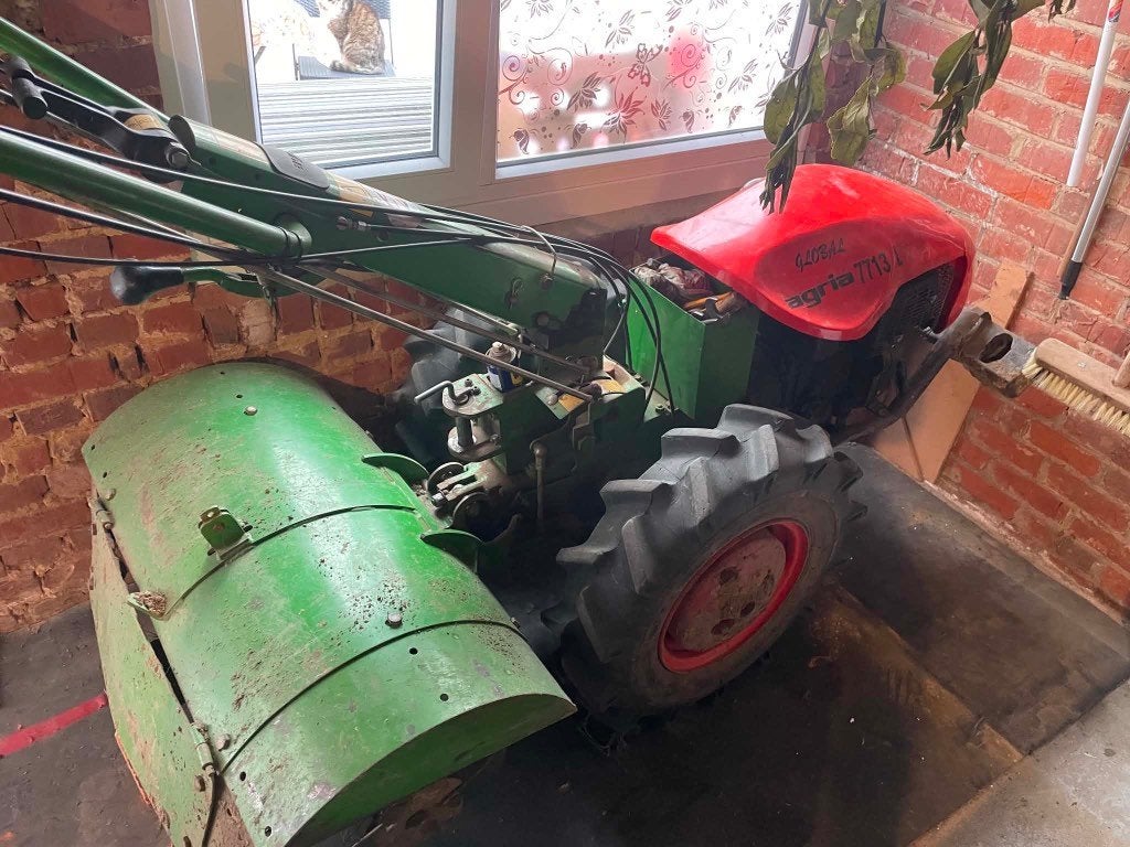 Motoculteur Agria Jourdan 14CV diesel, Doe-het-zelf en Bouw, Gereedschap | Freesmachines, Ophalen, Benzine, Gebruikt, Overige soorten