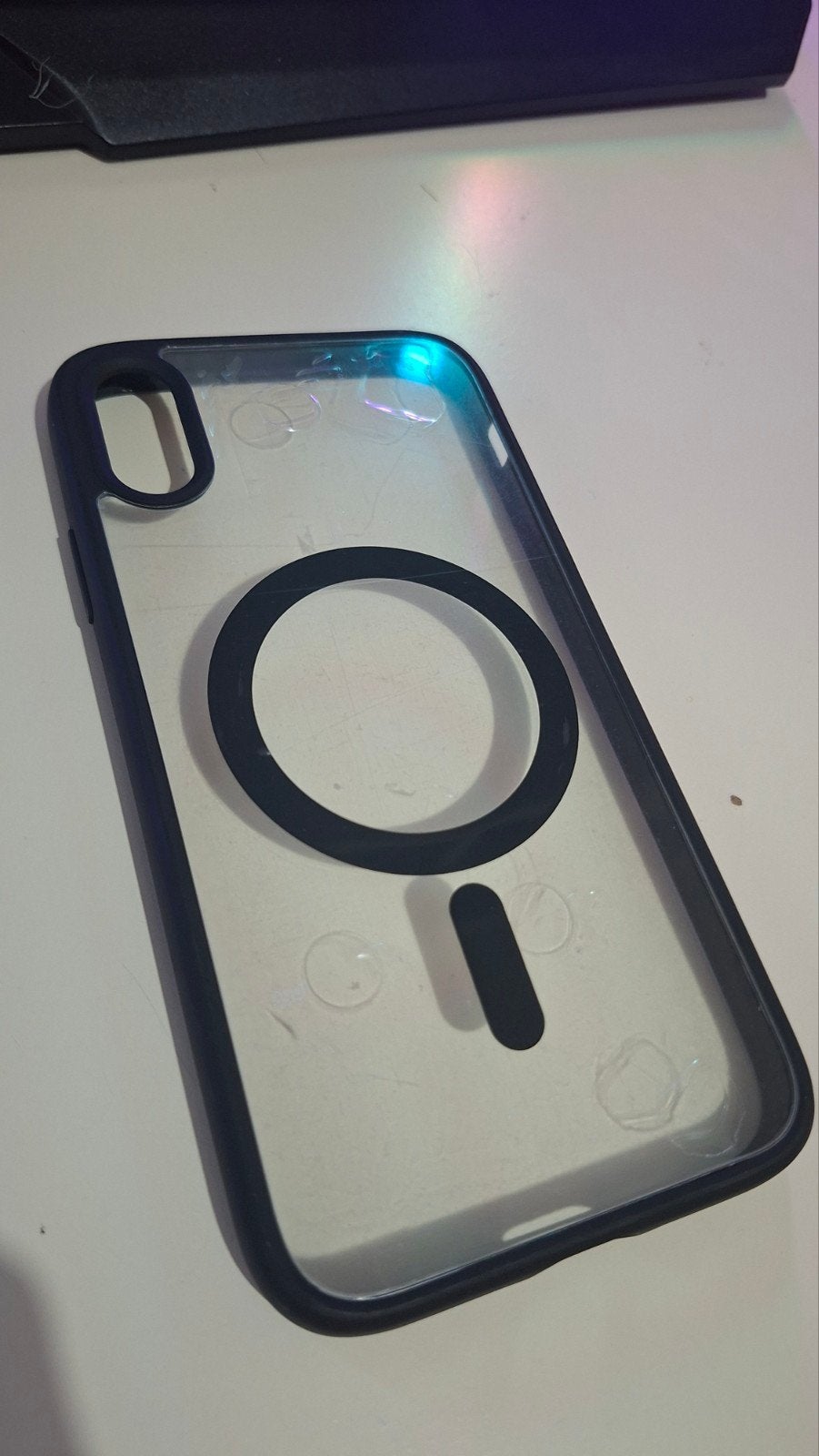 Iphone X en Iphone XS, Télécoms, Neuf, Housse ou Sac, Noir, Autres matériaux