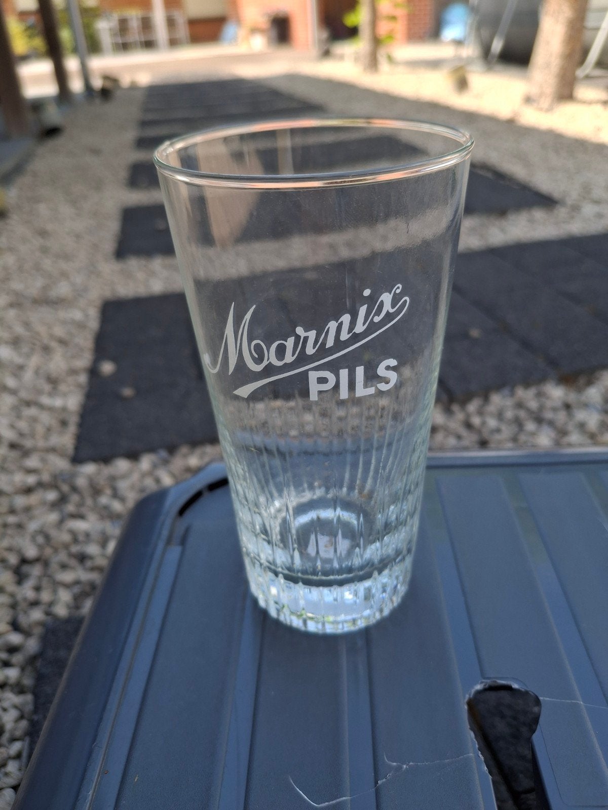 Oud bierglas marnix pils van goethem steendorp, Ophalen of Verzenden