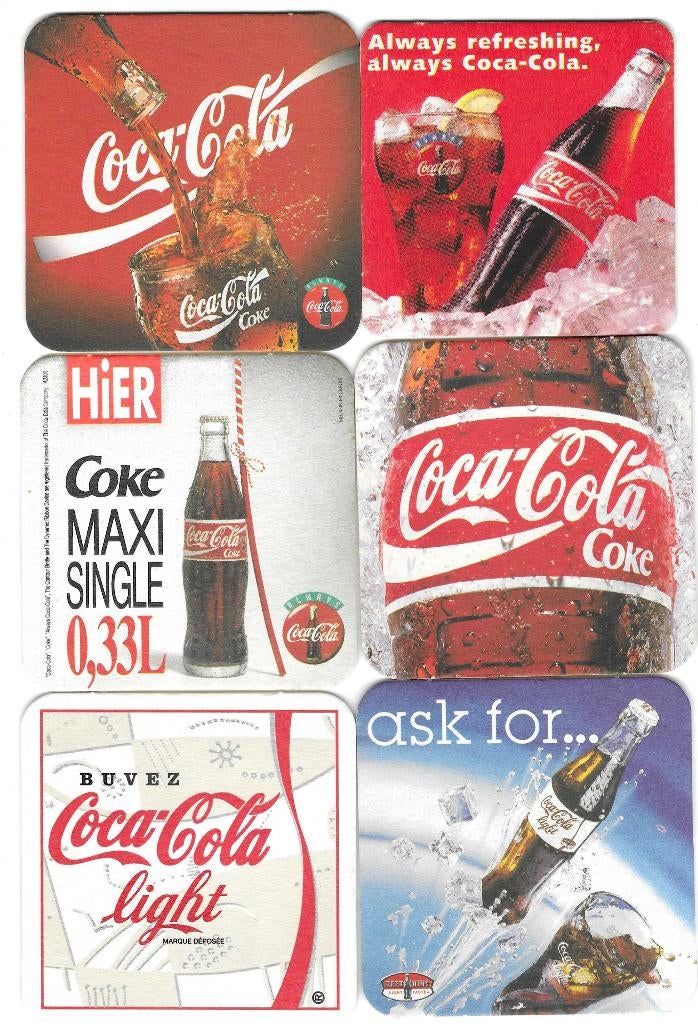 bierviltjes 6st Coca Cola, Envoi